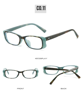 Multiple views of blue transparent retro sunglasses with tortoiseshell pattern temples