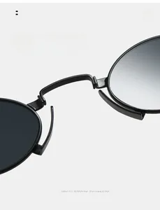 Close-up of comfortable nose pads on black retro sunglasses for pressure-free wearing