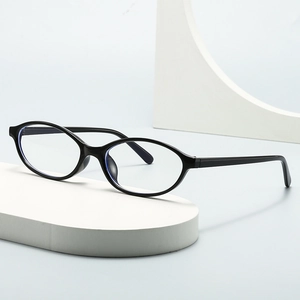 Retro Small Oval Frame Optical Glasses Anti Blue Light PC Frame Vintage Eyewear For Women