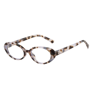 Lunettes anti-lumière bleue tendance à monture ovale léopard avec un style rétro chic