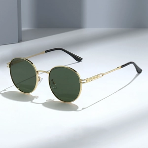 Lunettes De Soleil Ovales Rétro Monture Métallique UV400 Style De Rue Mode Pour Femmes Hommes