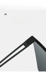 Detail of lightweight super elastic cat eye sunglasses with hollowed temples