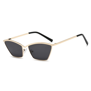 Cat Eye Sunglasses For Women Metal Frame UV400 Protection Geometric Vintage Trendy Eyewear For Fashion Party Travel