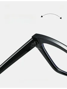 Detail of durable texture hinge on black acetate eyeglass frames with macro focus