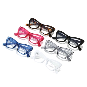 Fashion cat-eye blue light blocking glasses in six assorted frame colors for women and men