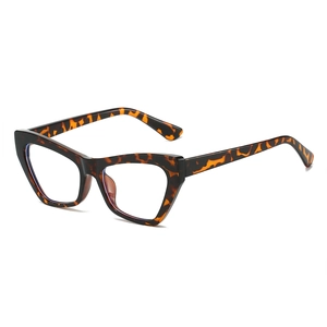 Classic tortoise shell cat eye blue light blocking glasses frames for women and men