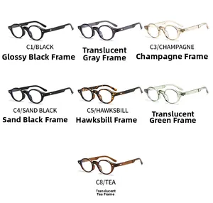 Macro view of retro TR90 eyeglasses showing classic rivet details and multiple frame colors