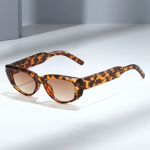 Retro Cat Eye Sunglasses Vintage Leopard Print PC Frame AC Lens UV400 Protection Outdoor Fashion For Women Men