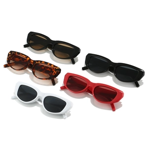 Retro cat-eye sunglasses collection in five stylish colors with thick vintage frames