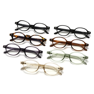 Fashion TR90 anti-blue light glasses frames in seven colors with oval retro design