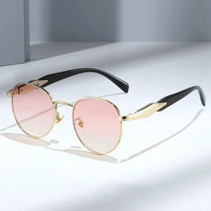 Retro Round Sunglasses Metal Frame UV400 Protection Vintage Ins Fashion For Men Women Outdoor Travel Party