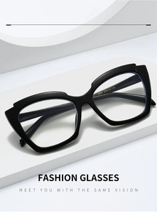 Détail de lunettes œil-de-chat avec specs 5664 53-18-145 sur la branche du cadre