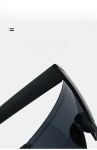 Detail shot of lightweight, super elastic matte black frame and dark grey lenses