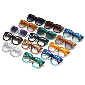 Fashionable square sunglasses collection in various colors with premium frames