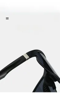 Detail of lightweight super elastic frame and silver metal hinge on sports sunglasses