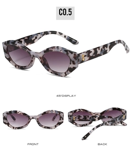 Lunettes de soleil oeil de chat à motif écaille et charnières dorées avec strass