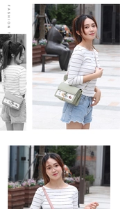 Sac bandoulière en similicuir vert menthe avec illustrations d'animaux en extérieur