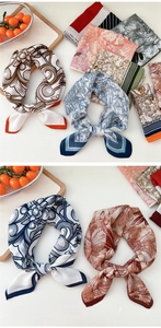 Détails de motifs floraux et géométriques vintage sur un foulard en coton et lin