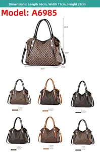 Detailed size chart for large tote bag with dimensions 36x17x28cm and multiple patterns