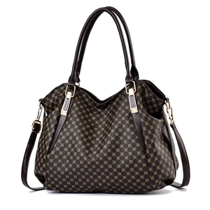 Women's stylish large tote bag with golden butterfly print and adjustable shoulder strap