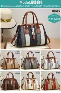 Detailed size chart of the large woven leather handbag with dimensions 29x15x19cm