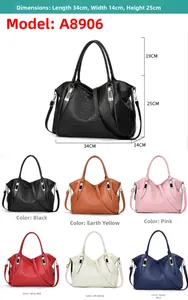 Detailed size chart for faux crocodile leather tote bags in six different colors