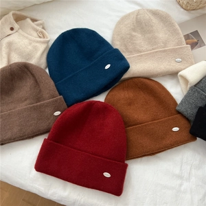 Chic knit beanies set in multiple colors with metallic detail on soft fabric