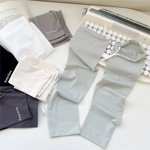 UV protection ice sleeves with adjustable drawstring and elastic cooling fabric