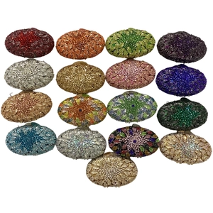 Luxurious rhinestone clutch bag collection in various colors for elegant evening parties