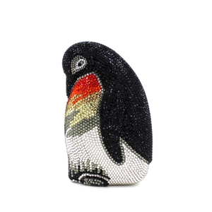Pinguin Form Abendtasche Strass Clutch Luxus Tier Handtasche Für Damen Party Hochzeit Gala Legierung Kristall Beutel