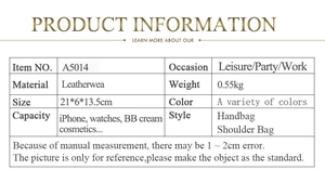 Detailed size and material specification table for the velvet lips evening clutch bag