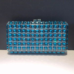 Pochette De Soirée Pour Femmes Strass Luxe Cristal Métal Coque Rigide Sac À Main Pour Fête Mariage Occasions Formelles