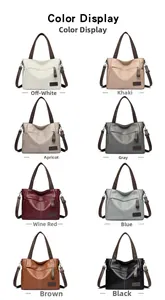 Shopper aus Kunstleder mit Litschi-Muster in acht Farben und verstellbarem Gurt