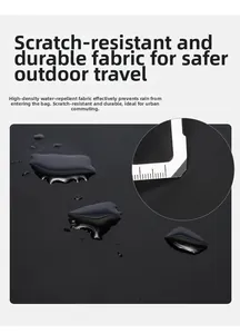 Détail du tissu haute densité imperméable et résistant aux rayures pour sac à dos homme