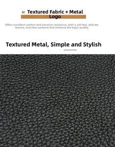 Gros plan sur le cuir grainé noir résistant à l'usure avec une texture souple et élégante