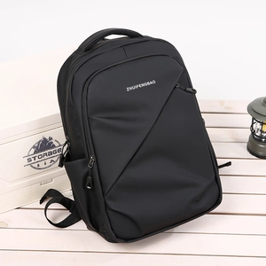 Sac à dos d'affaires chic pour hommes en nylon imperméable avec rangement multicouche