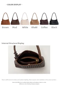 Dettagli della trama intrecciata della borsa e dello scomparto interno con zip