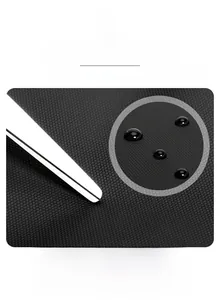 Detailed view of high-density waterproof Oxford cloth with water droplets on the surface
