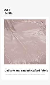 Detailed view of high-density oxford fabric showing smooth and waterproof texture