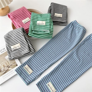 Elastic knit striped arm sleeves for women in various colors for sun protection