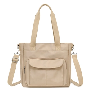 Nylon Tote Bag Women Large Capacity Waterproof Shoulder Bag With Adjustable Strap Casual Commute Top Handle Handbag