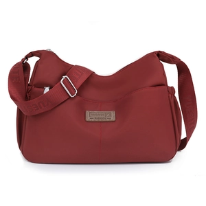 Sac Messager En Nylon Imperméable Léger Multi-Poches Sac À Bandoulière Décontracté Pour Femme Voyage Quotidien
