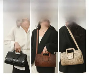 Krokodilmuster Handtaschen in drei Varianten: Handtasche, Umhängetasche und Schultertasche