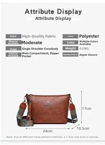 Nahaufnahme der braunen Bucket Bag mit Lederstruktur und Jacquard-Schultergurt