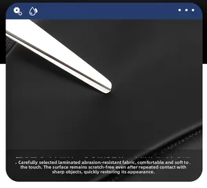 Close-up of waterproof matte fabric showing scratch-resistant and self-repairing features