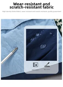Detailed view of water-resistant and scratch-proof high-density nylon fabric on handbags