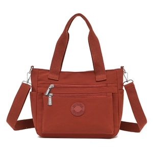 Women Large Capacity Nylon Shoulder Bag Minimalist Multi-Pocket Tote Bag Commuting Waterproof Handbag Moms Travel Bag