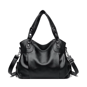 Women Lychee Pattern PU Leather Handbag Large Capacity Shoulder Tote Bag For Daily Commuting Office Elegant Soft Solid