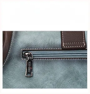 Macro detail of high-quality hardware zipper and stitched leather on peony handbag