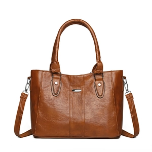 Damen Große Tragetasche PU Leder Handtasche Mit Abnehmbarem Schultergurt Pendler Hohe Kapazität Lässig Mode
